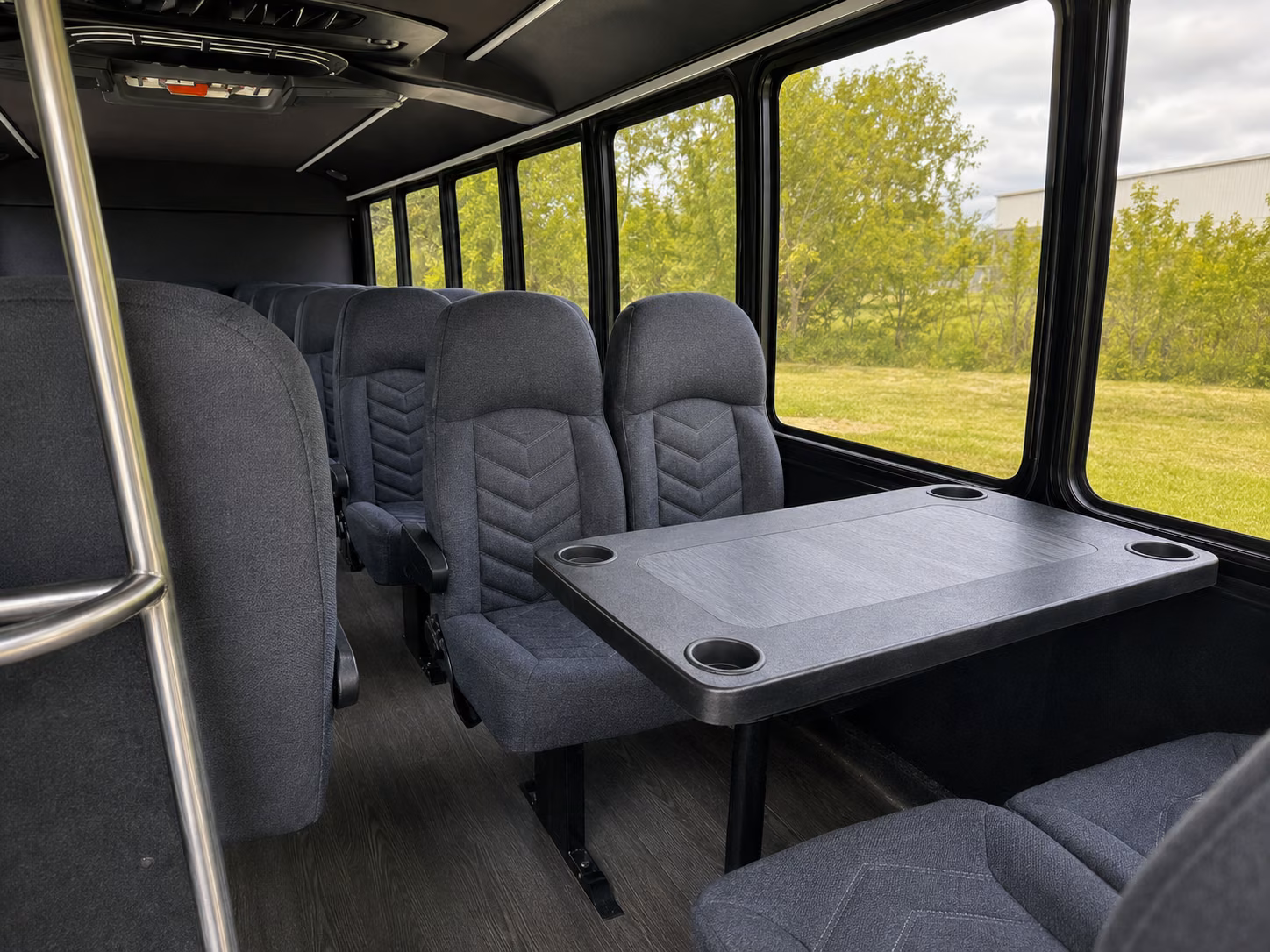 providence 18 passenger minibus interior