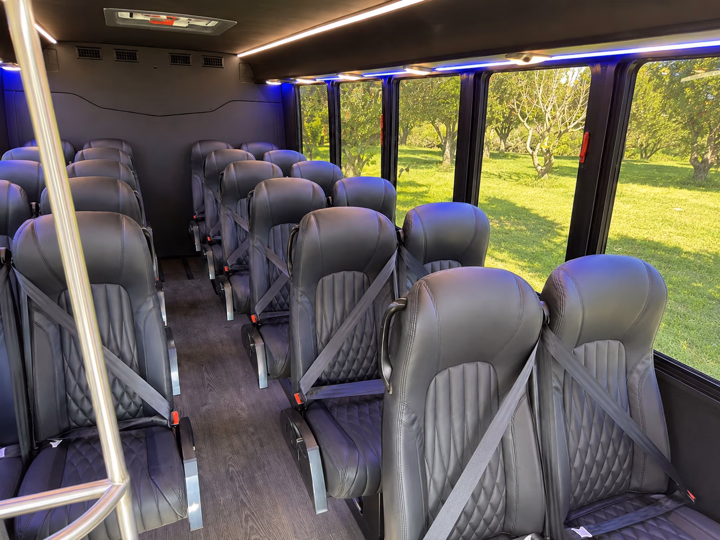 providence 20 passenger minibus interior