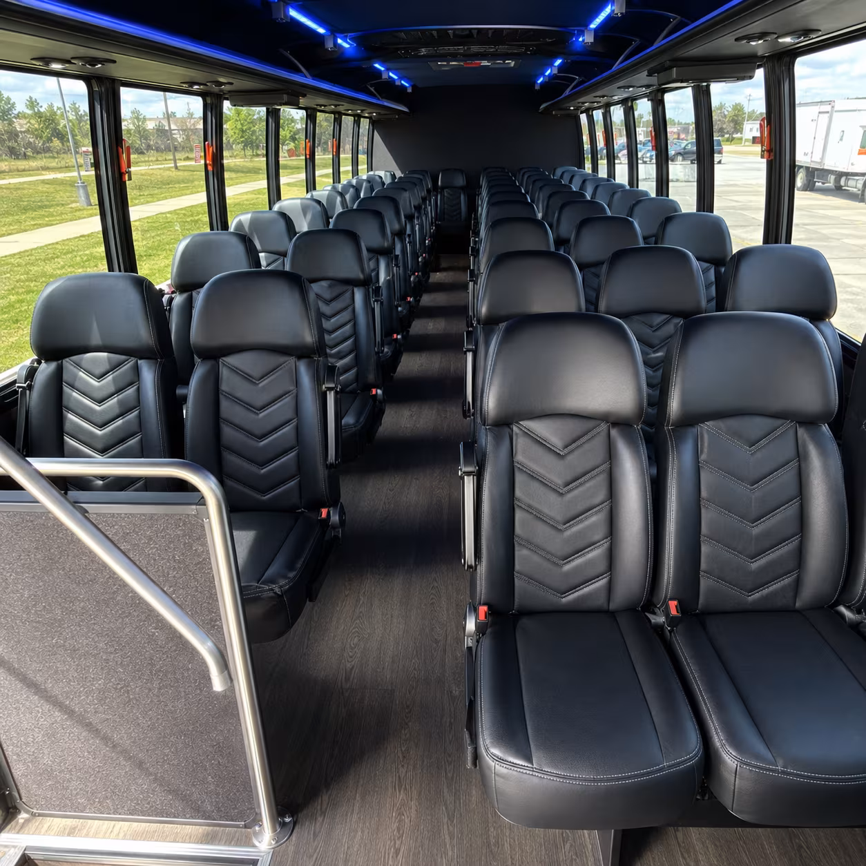 providence 25 passenger minibus interior