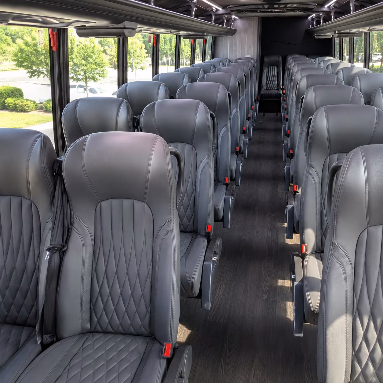 providence 28 passenger minibus inside