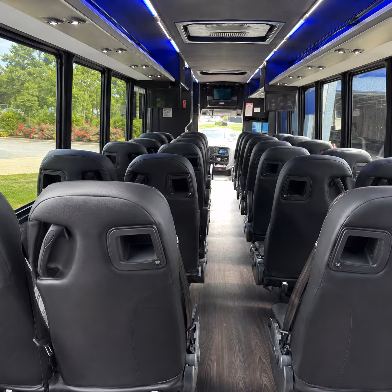 providence 28 passenger minibus interior