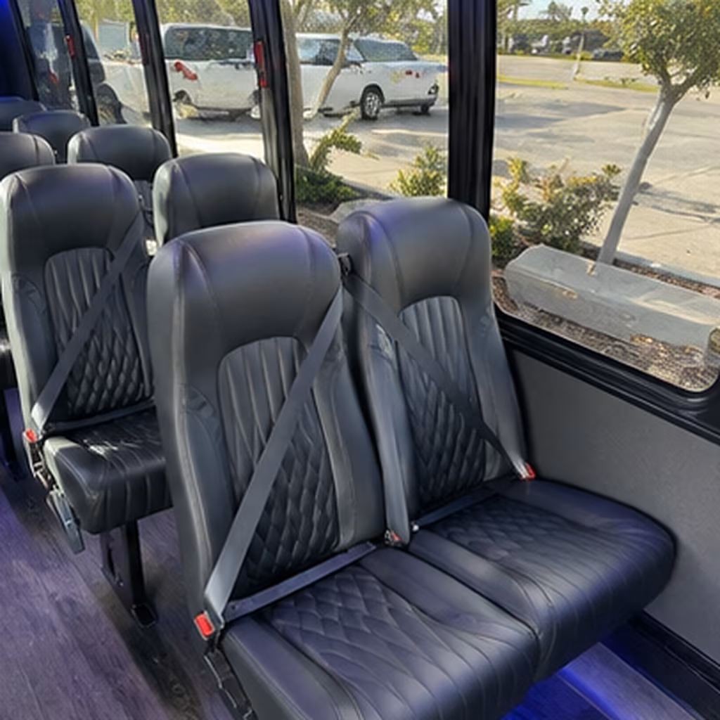 providence 30 passenger minibus interior