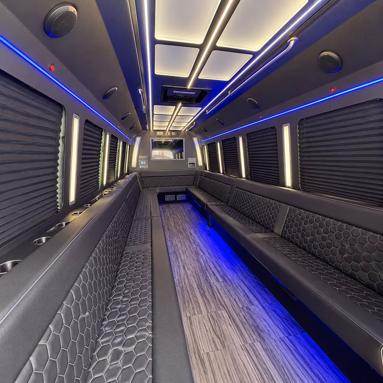 providence 30 passenger party bus interior