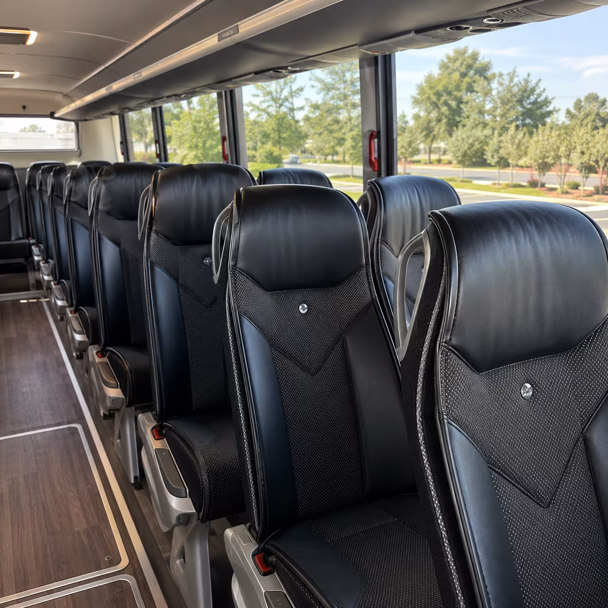 providence 45 passenger charter bus interior