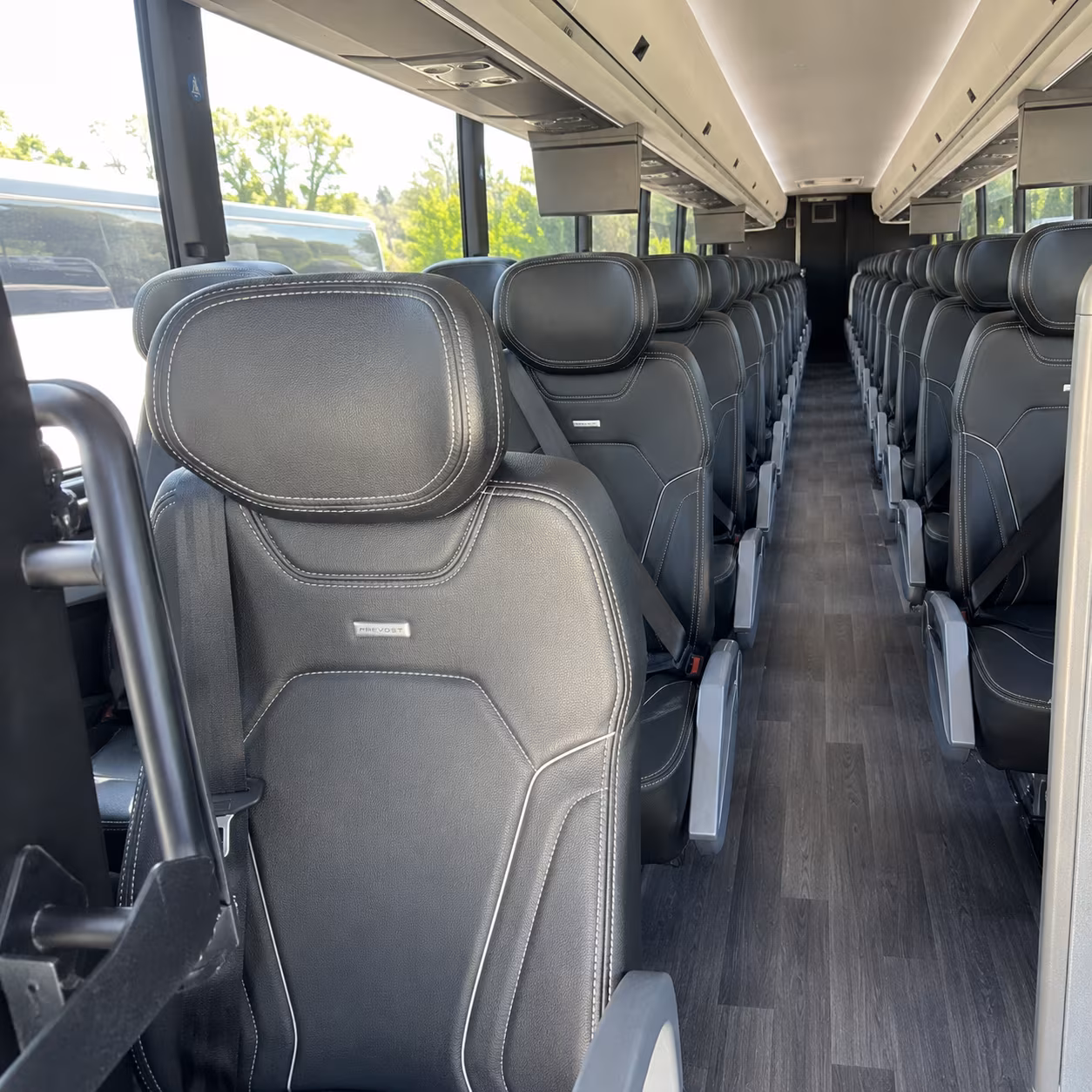 providence 47 passenger charter bus interior