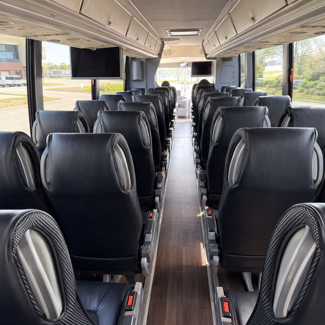 providence 56 passenger charter bus inside