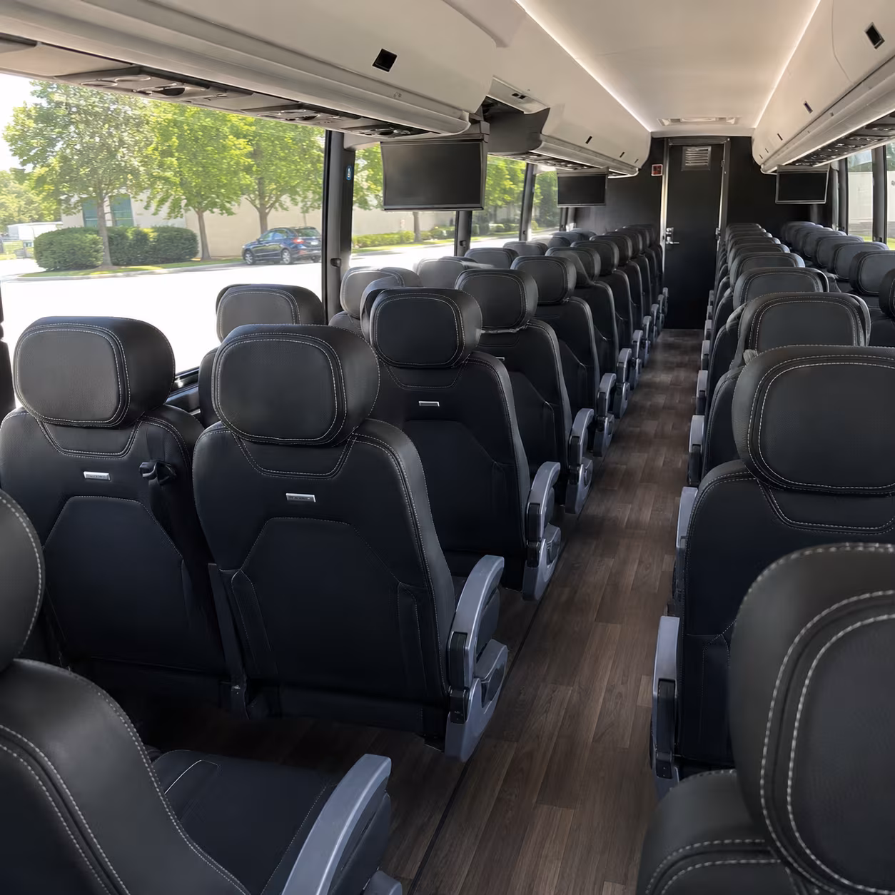 providence 56 passenger charter bus interior