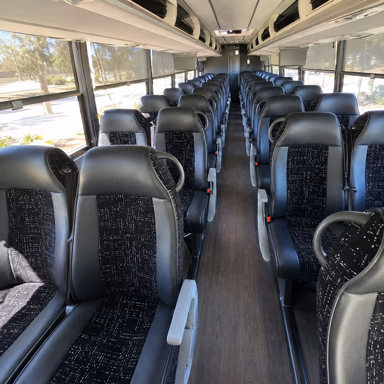 providence charter bus inside