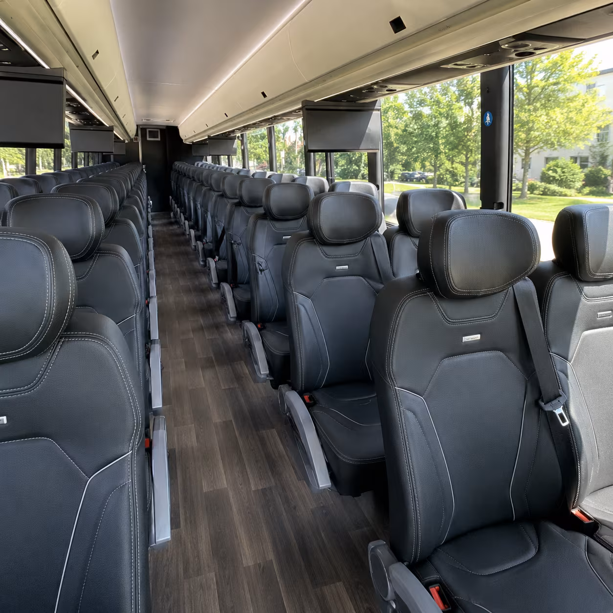 providence charter bus interior