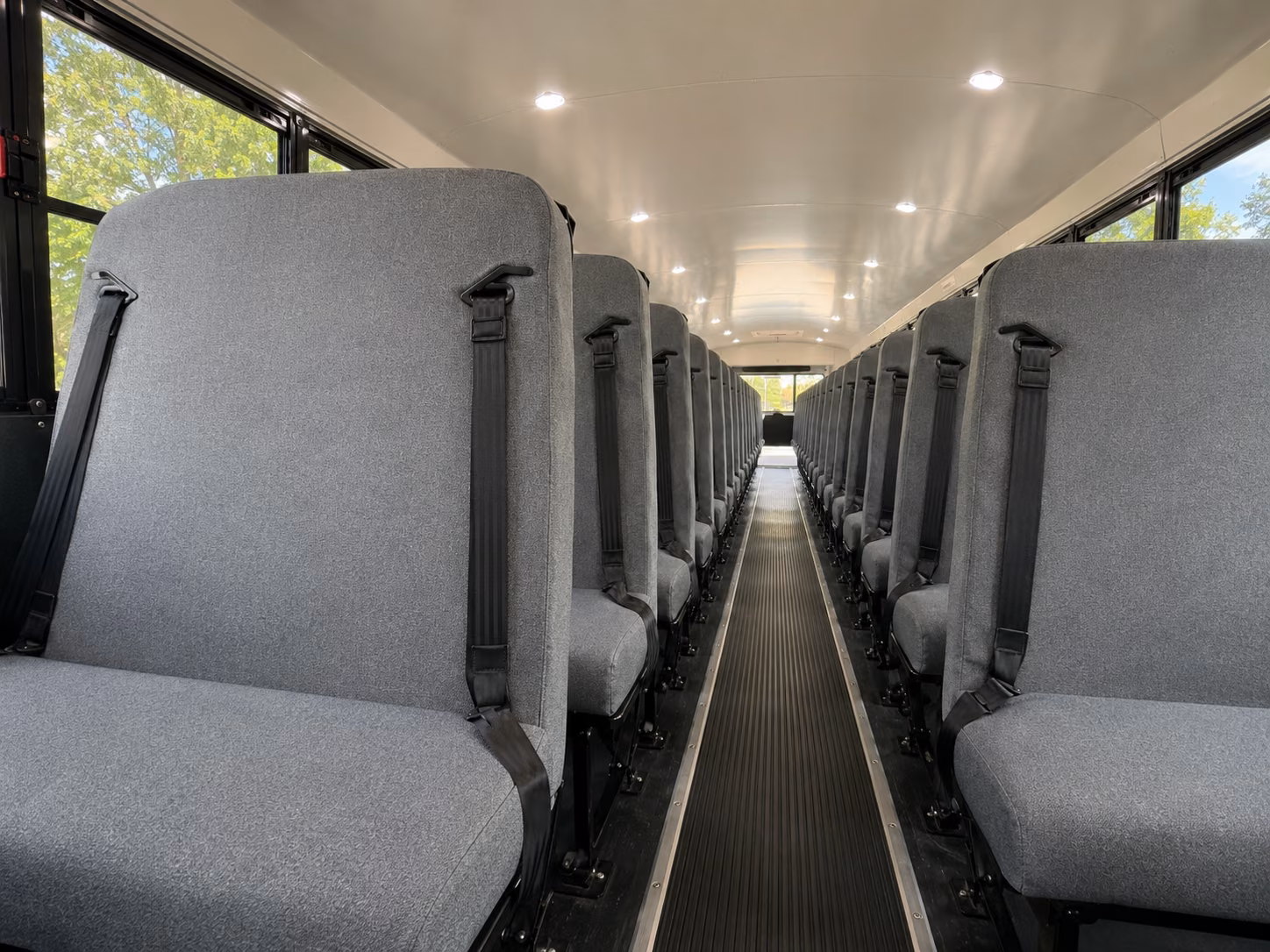 providence school bus inside